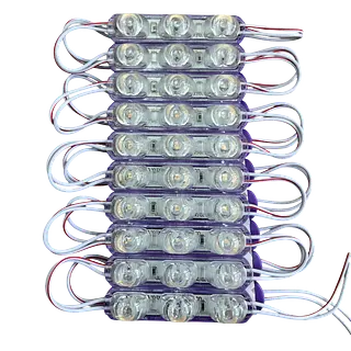 Módulos Led 12v Morado Con Ojo De Lupa (Paquete X20)