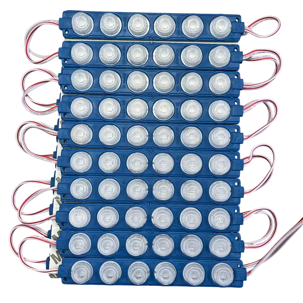 Módulos Led 24v 6w Aguamarina Con Lupa 3030 (Pack 20unides)