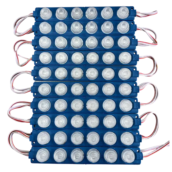 Módulo Led 24v Azul 13620-3030 Con Lupa 6w. Packx20 Unidades