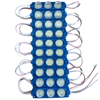 Módulos Led 7020-3030 3w Aguamarina 12v (Pack X20)