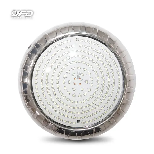 Bala De Piscina Sobre Poner Borde Plateado Rgb 12v Ac 24w