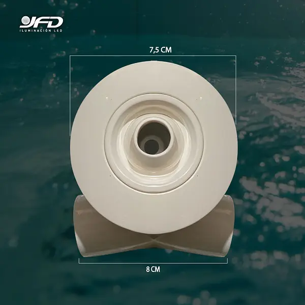 Minijet Jacuzzi H02-F64p 1/2" 1" Blanco