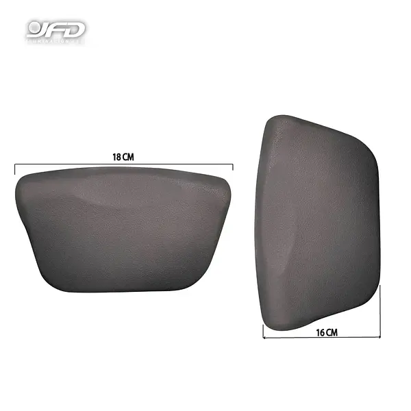 Almohada Pillow Para Jacuzzi 18*16 Cm Pl-04 Gris