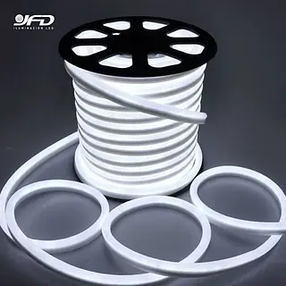 Cinta Led Neon Flex 110v 6mm Blanco X 100m