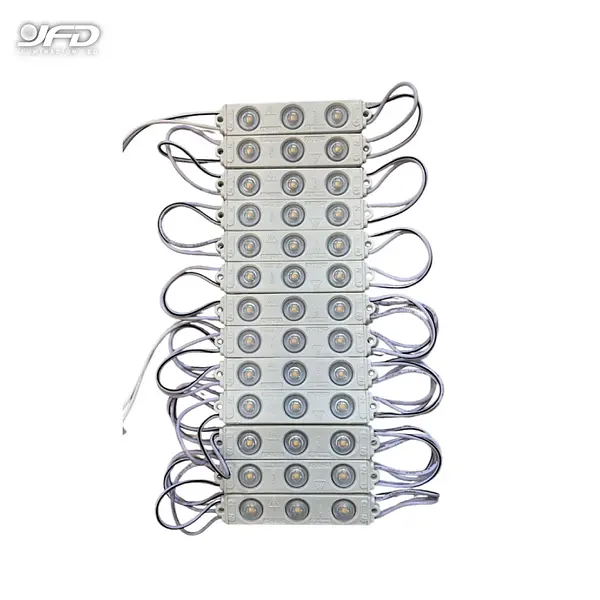 Modulo Led Pequeño 3led 3pcs Con Lupa 2w Calido 110v